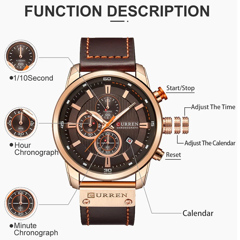 Reloj Curren Sport Correa de Piel