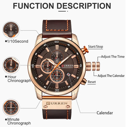 Reloj Curren Sport Correa de Piel