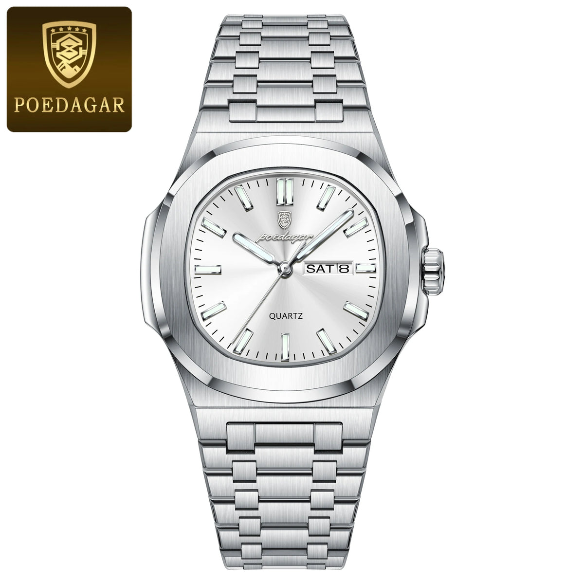 Reloj POEDAGAR Militar Cuadrado con Caja