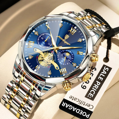 Reloj POEDAGAR Cronógrafo de Acero
