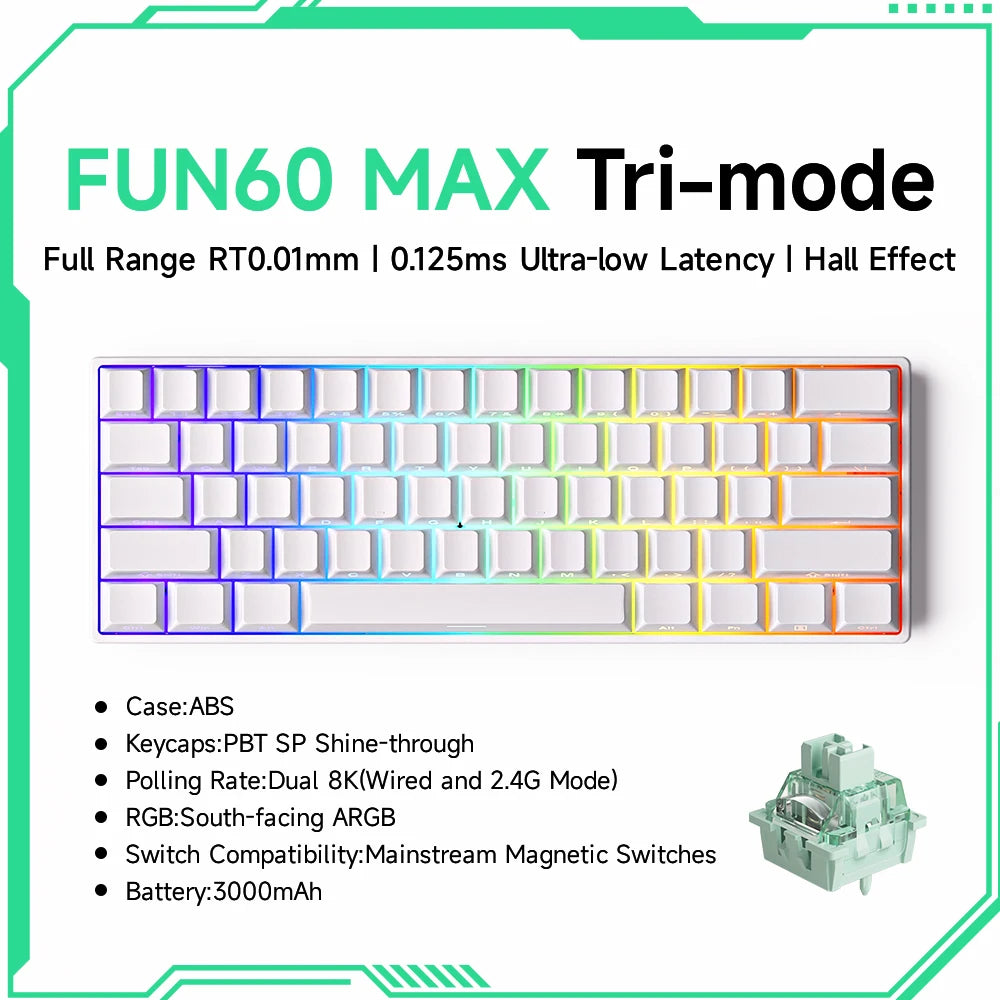 Teclado Mecánico Gaming Akko FUN60 RGB 60%