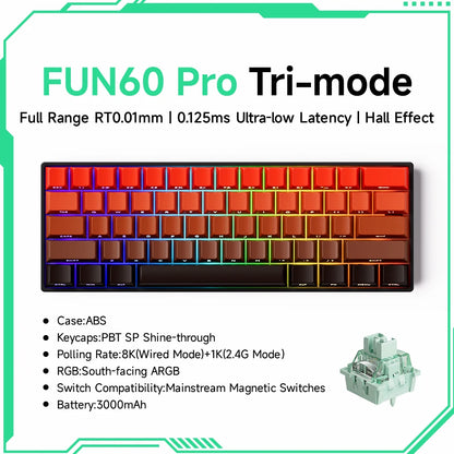 Teclado Mecánico Gaming Akko FUN60 RGB 60%