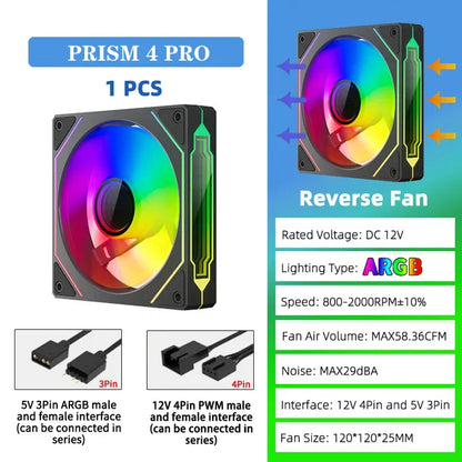 Ventilador RGB para PC 120mm
