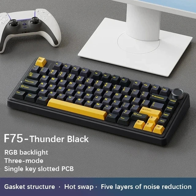 Teclado Mecánico Gaming AULA F75 RGB Inalámbrico