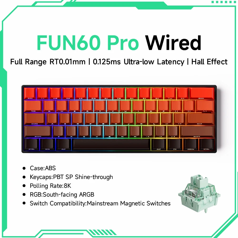 Teclado Mecánico Gaming Akko FUN60 RGB 60%