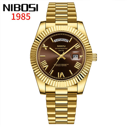 Reloj Nibosi Acero con Fecha