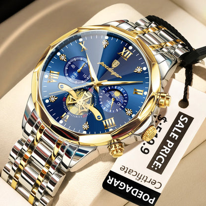 Reloj POEDAGAR Cronógrafo de Acero