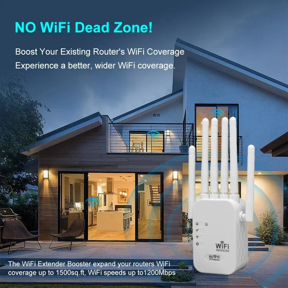 Amplificador WiFi 1200Mbps Doble Banda