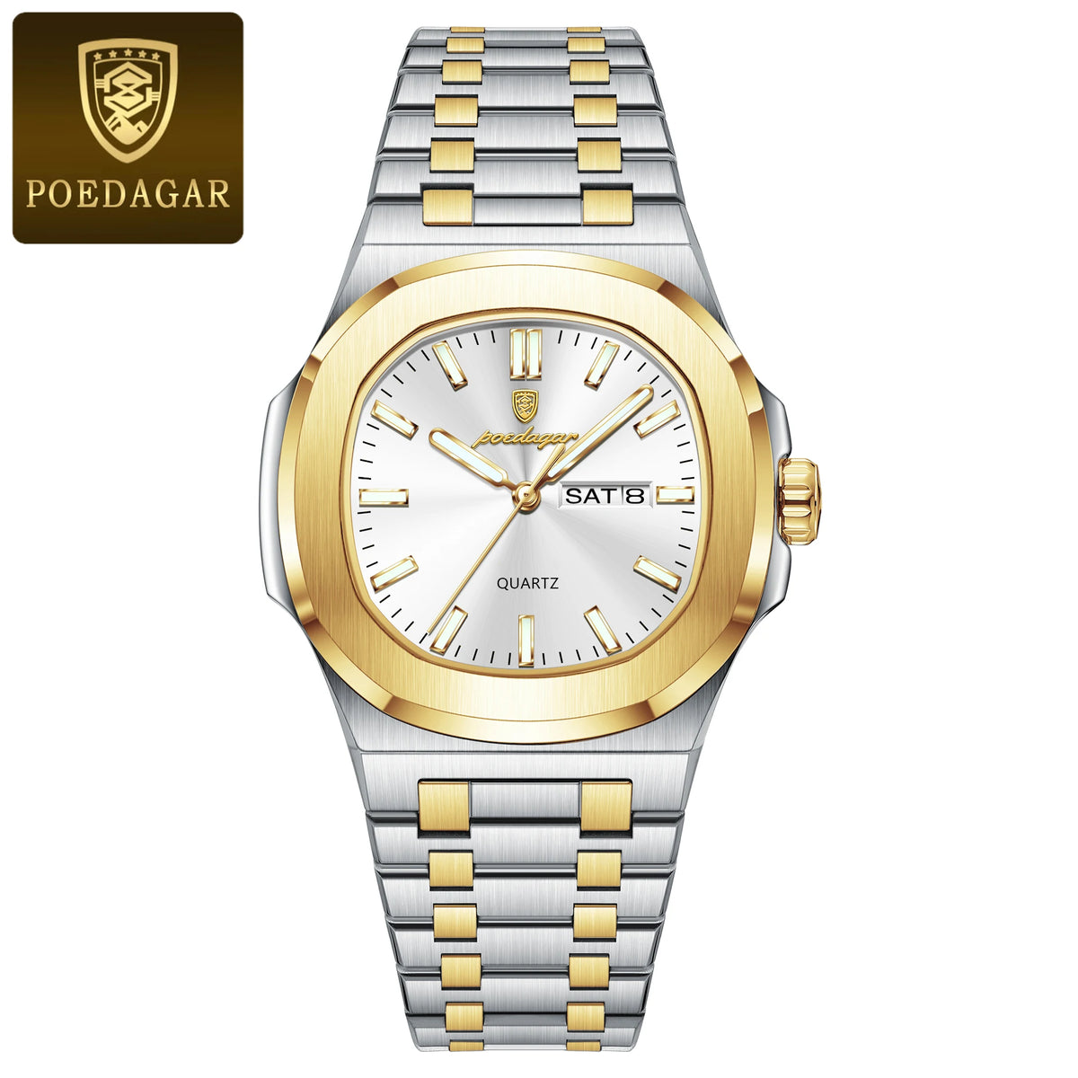 Reloj POEDAGAR Militar Cuadrado con Caja