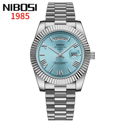 Reloj Nibosi Acero con Fecha