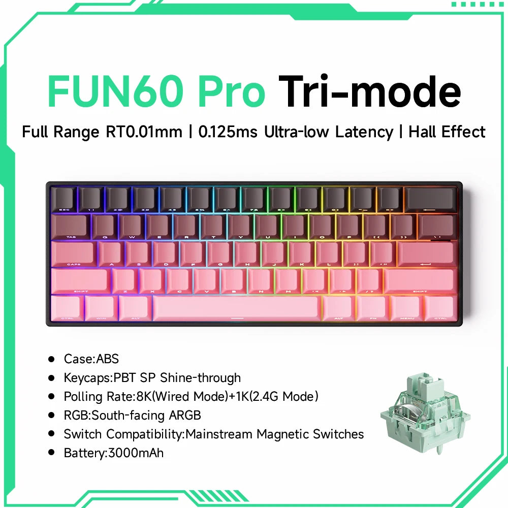 Teclado Mecánico Gaming Akko FUN60 RGB 60%