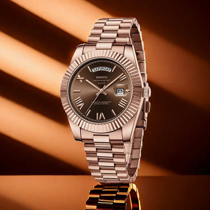 Reloj Nibosi Acero con Fecha