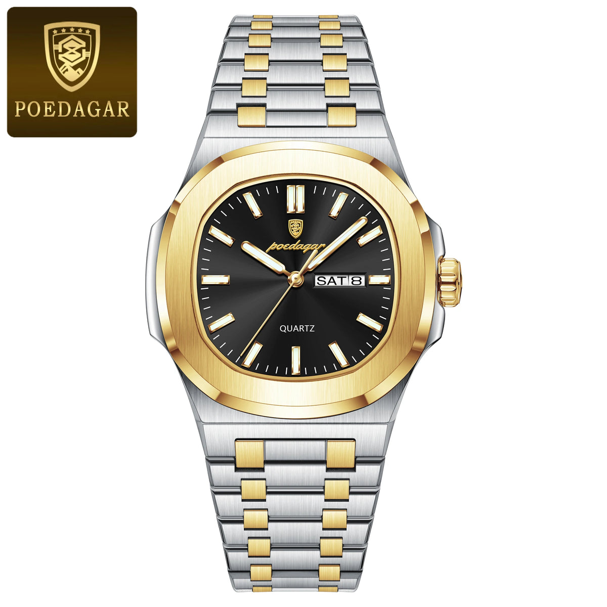 Reloj POEDAGAR Militar Cuadrado con Caja