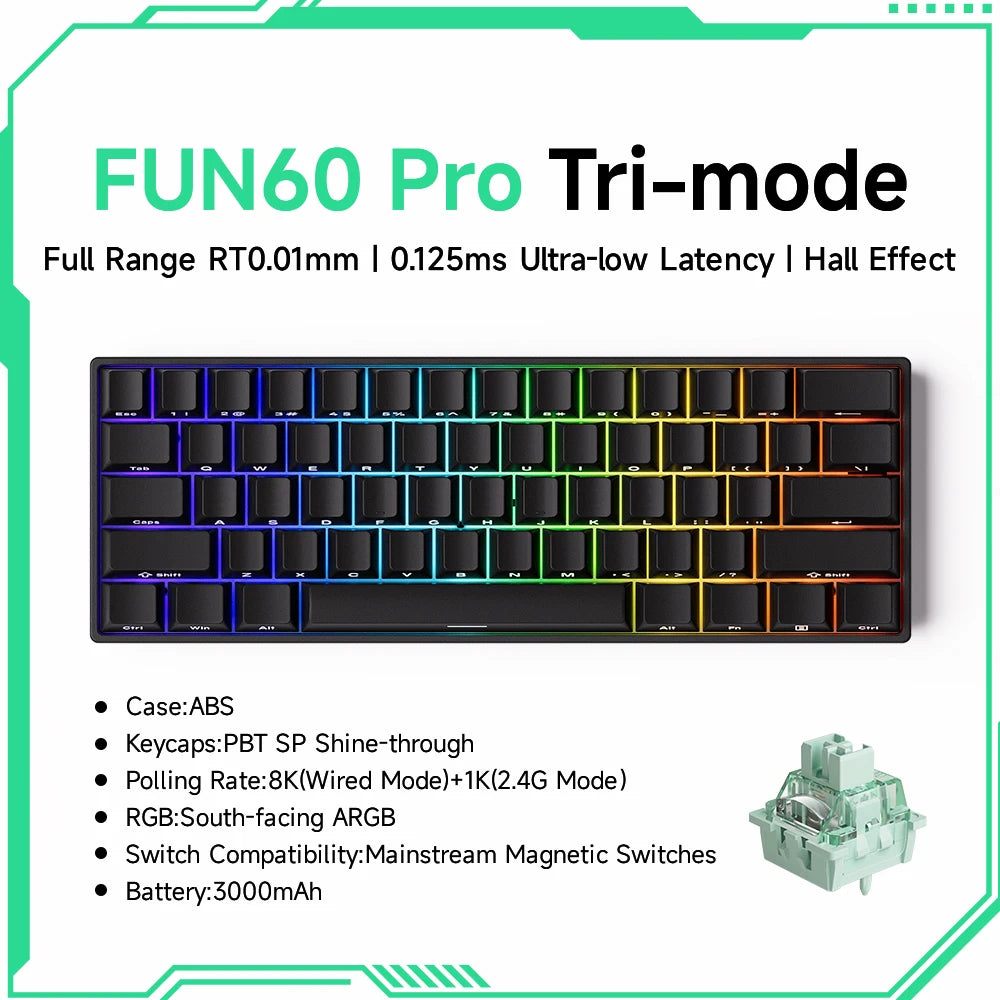 Teclado Mecánico Gaming Akko FUN60 RGB 60%
