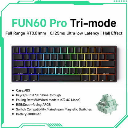 Teclado Mecánico Gaming Akko FUN60 RGB 60%