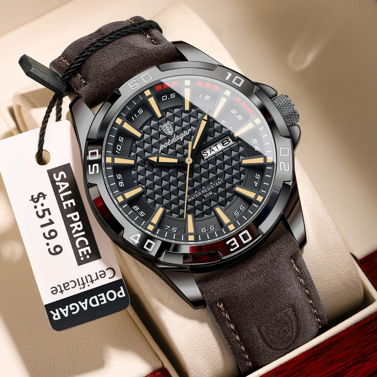 Reloj POEDAGAR Cronógrafo Acero