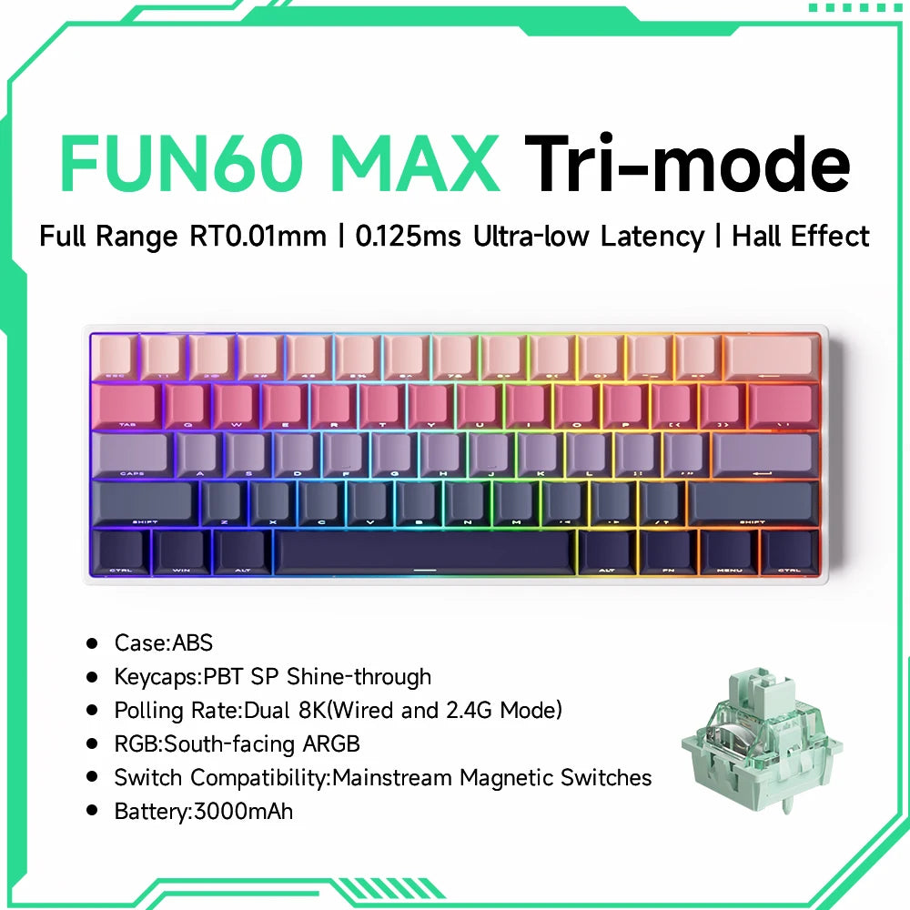 Teclado Mecánico Gaming Akko FUN60 RGB 60%