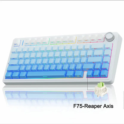 Teclado Mecánico Gaming AULA F75 RGB Inalámbrico