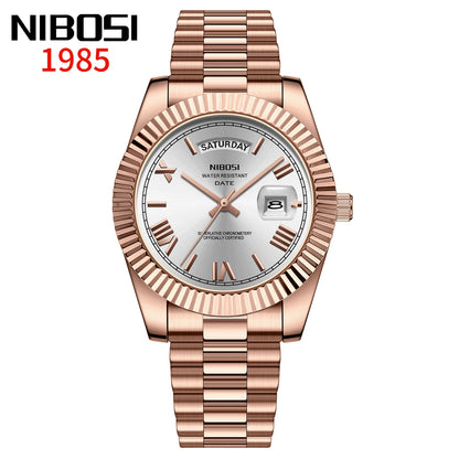 Reloj Nibosi Acero con Fecha