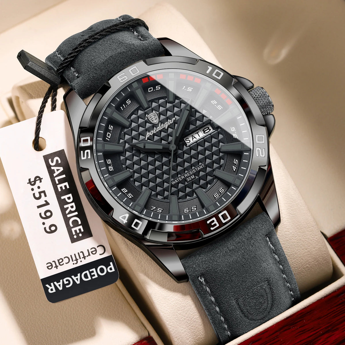 Reloj POEDAGAR Cronógrafo Acero