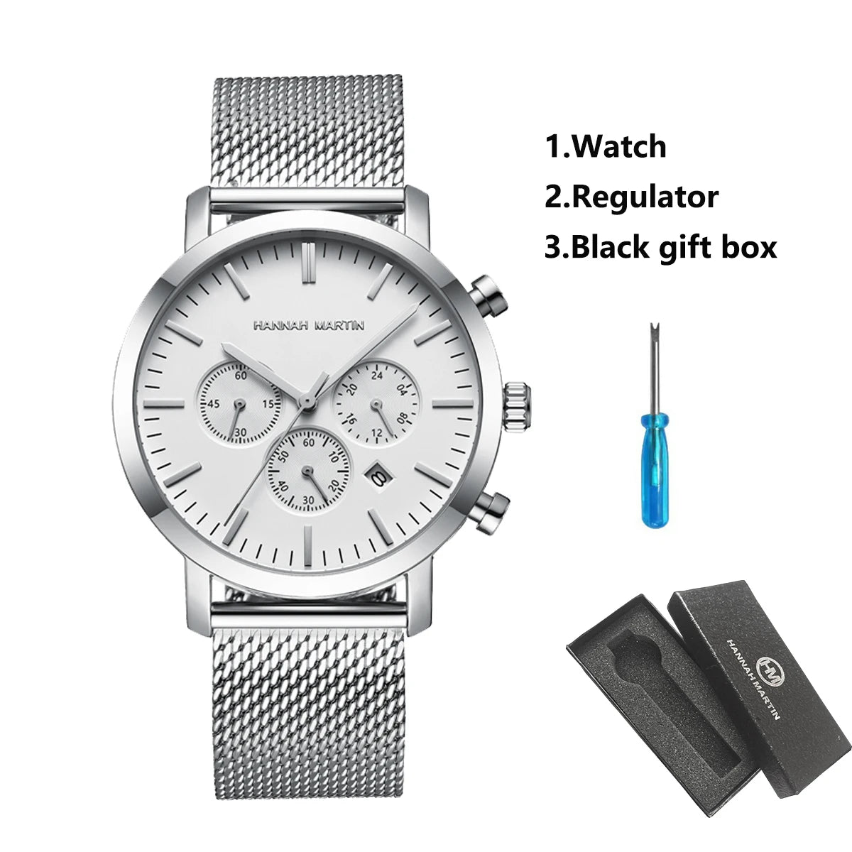 Reloj Hannah Martin Acero Negro