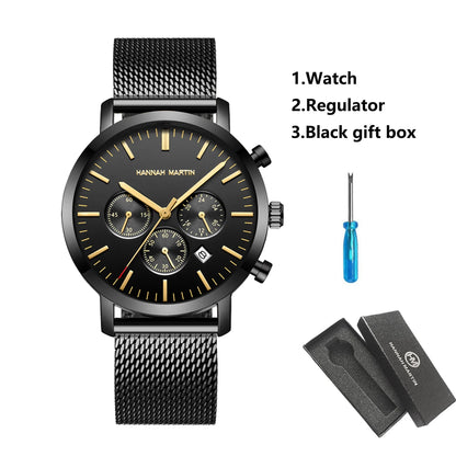 Reloj Hannah Martin Acero Negro