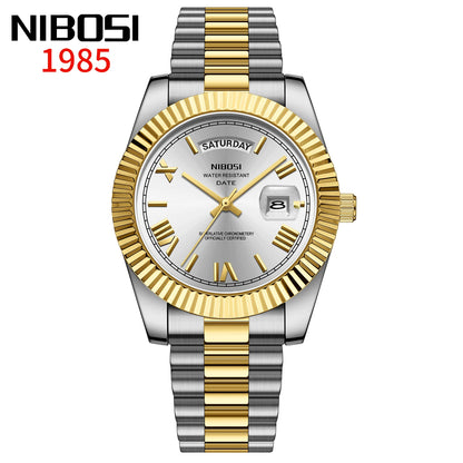 Reloj Nibosi Acero con Fecha