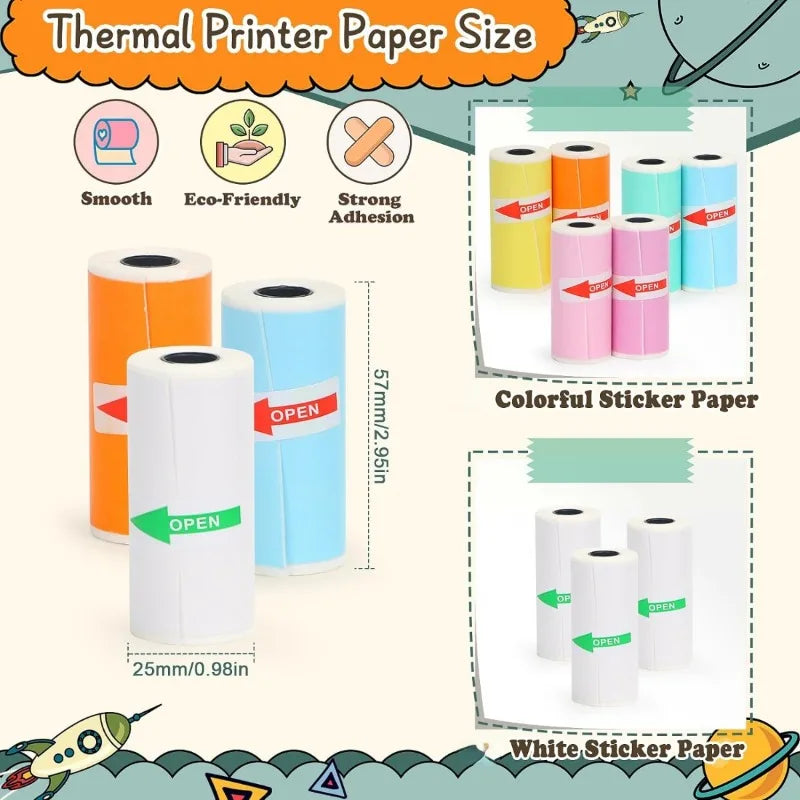 Papel Adhesivo para Mini Impresora