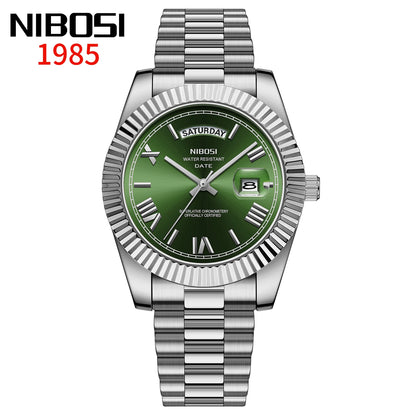 Reloj Nibosi Acero con Fecha