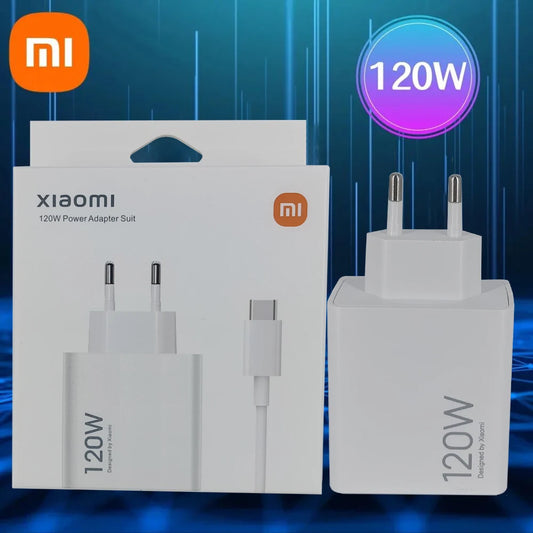 Oiginal 120W Charger Turbo Fast Charge Eu/Us Hypercharge Adapter for Xiaomi Redmi Note 11 12 13 Pro Plus 5G Mi 14 13 13T Cable