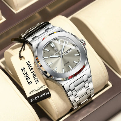 Reloj POEDAGAR Militar Cuadrado con Caja