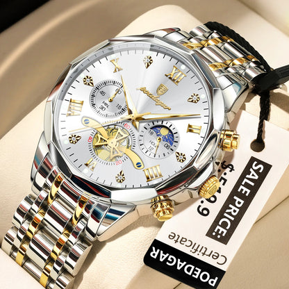 Reloj POEDAGAR Cronógrafo de Acero