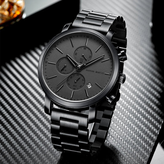 Reloj Hannah Martin Acero Negro