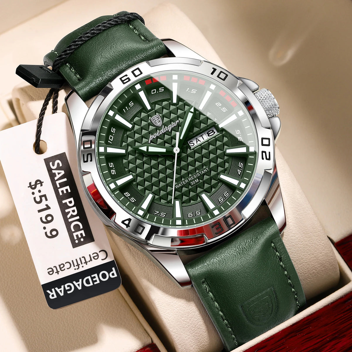Reloj POEDAGAR Cronógrafo Acero