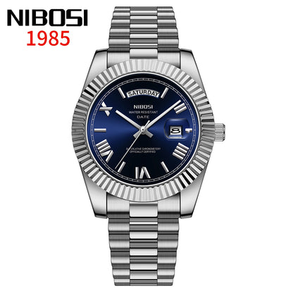 Reloj Nibosi Acero con Fecha