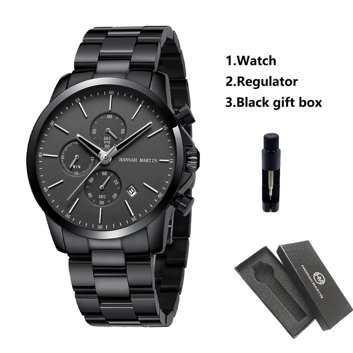 Reloj Hannah Martin Acero Negro
