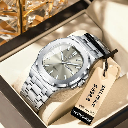 Reloj POEDAGAR Militar Cuadrado con Caja