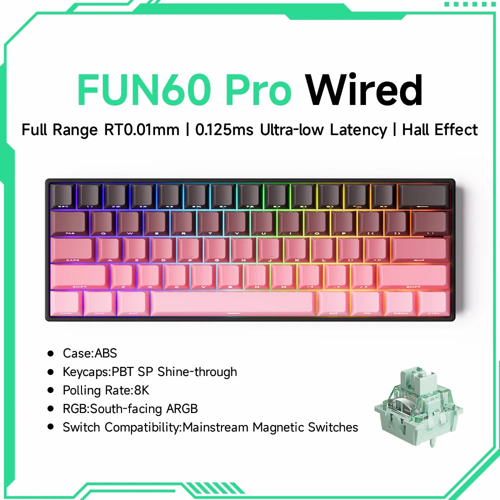Teclado Mecánico Gaming Akko FUN60 RGB 60%