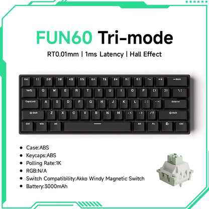 Teclado Mecánico Gaming Akko FUN60 RGB 60%