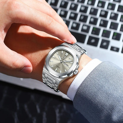 Reloj POEDAGAR Militar Cuadrado con Caja