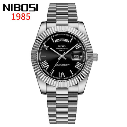 Reloj Nibosi Acero con Fecha