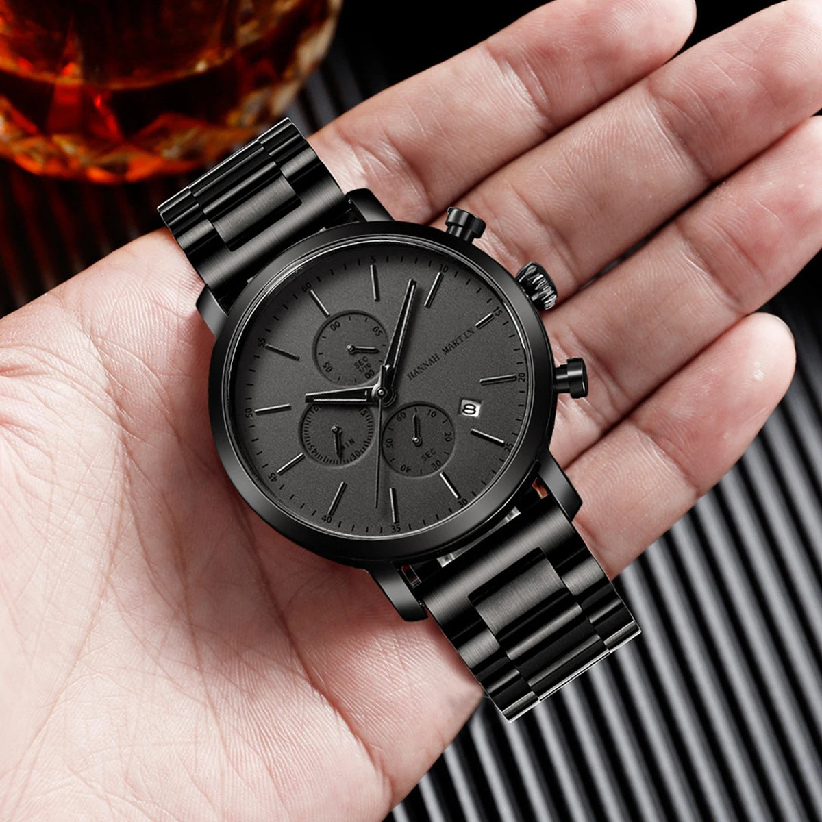 Reloj Hannah Martin Acero Negro
