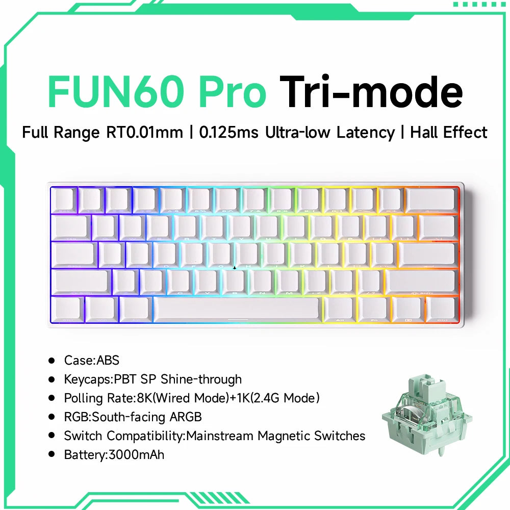 Teclado Mecánico Gaming Akko FUN60 RGB 60%