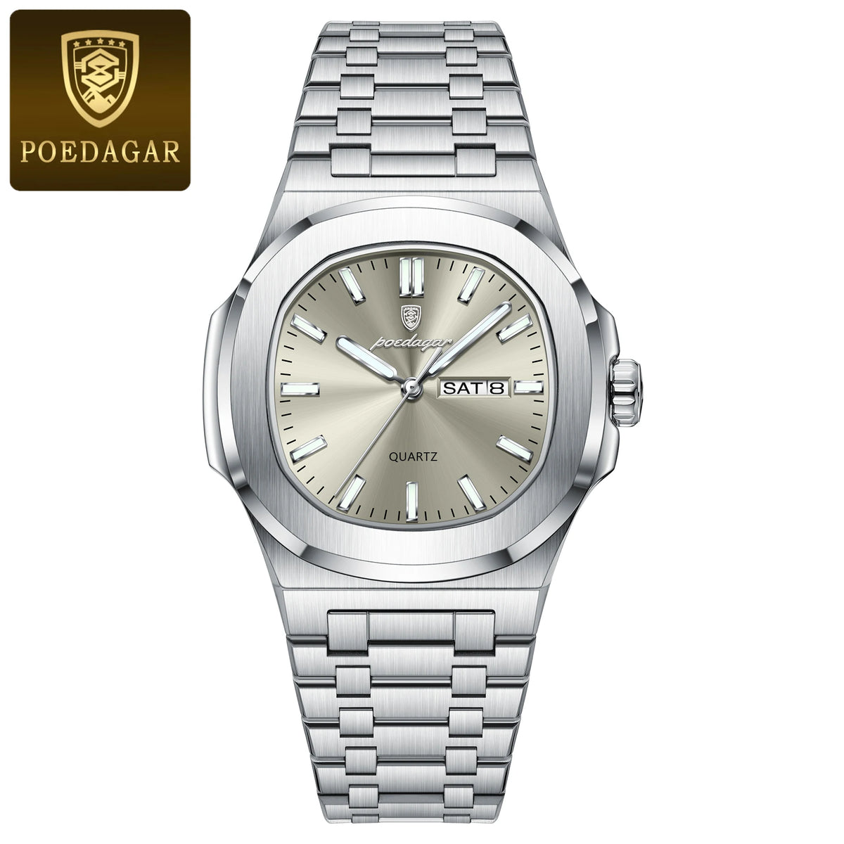 Reloj POEDAGAR Militar Cuadrado con Caja