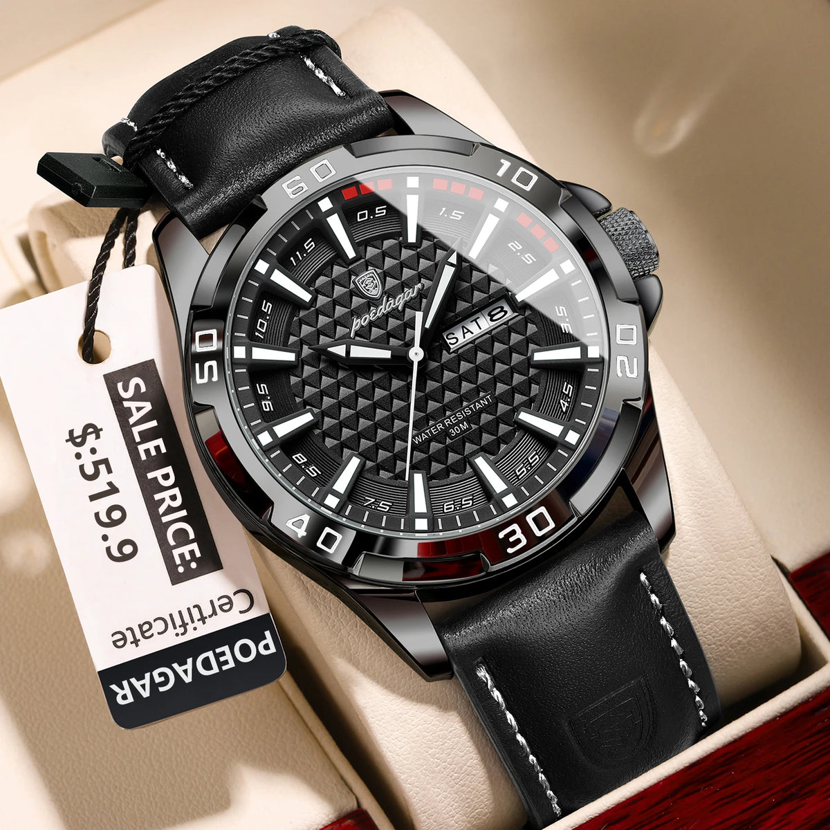 Reloj POEDAGAR Cronógrafo Acero