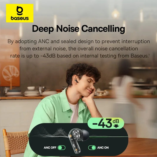 Auriculares Baseus EP10 Cancelación de Ruido -43dB