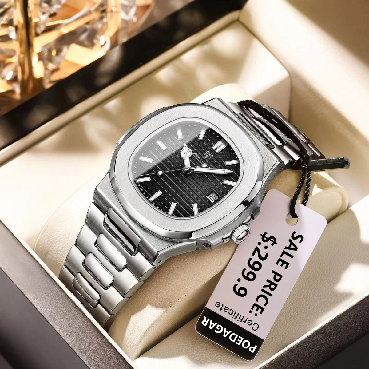 Reloj POEDAGAR Esfera Cuadrada
