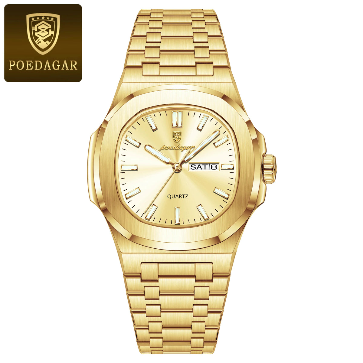 Reloj POEDAGAR Militar Cuadrado con Caja