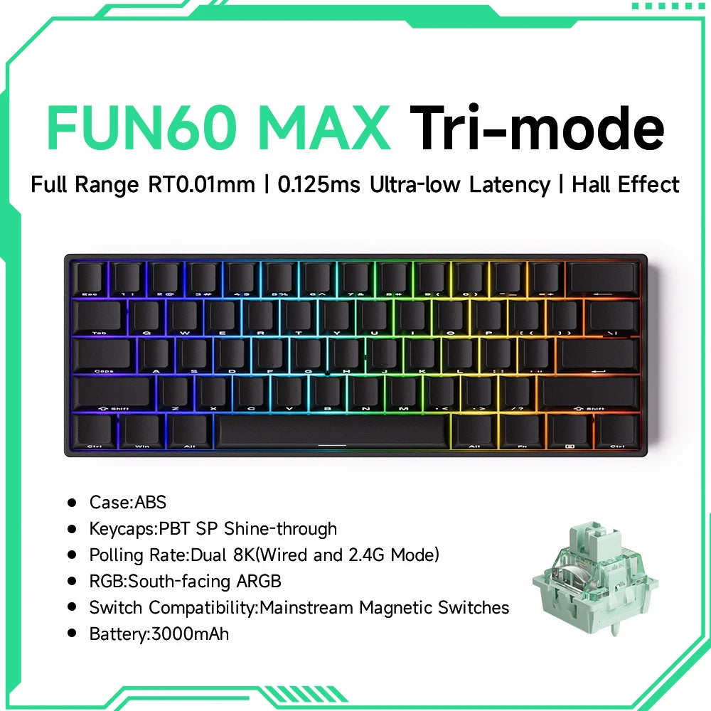 Teclado Mecánico Gaming Akko FUN60 RGB 60%
