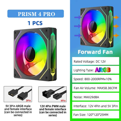 Ventilador RGB para PC 120mm